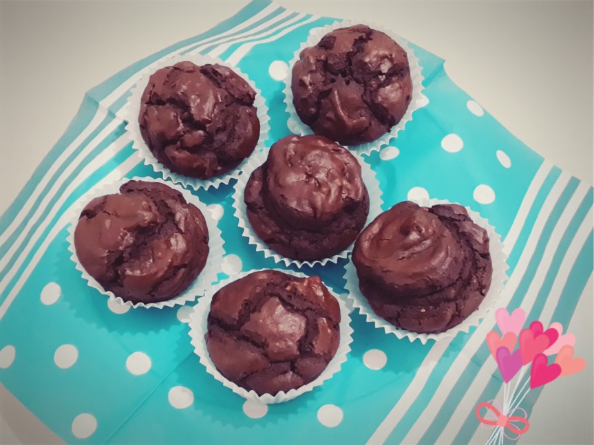 Muffin (senza glutine) al cacao e nocciole